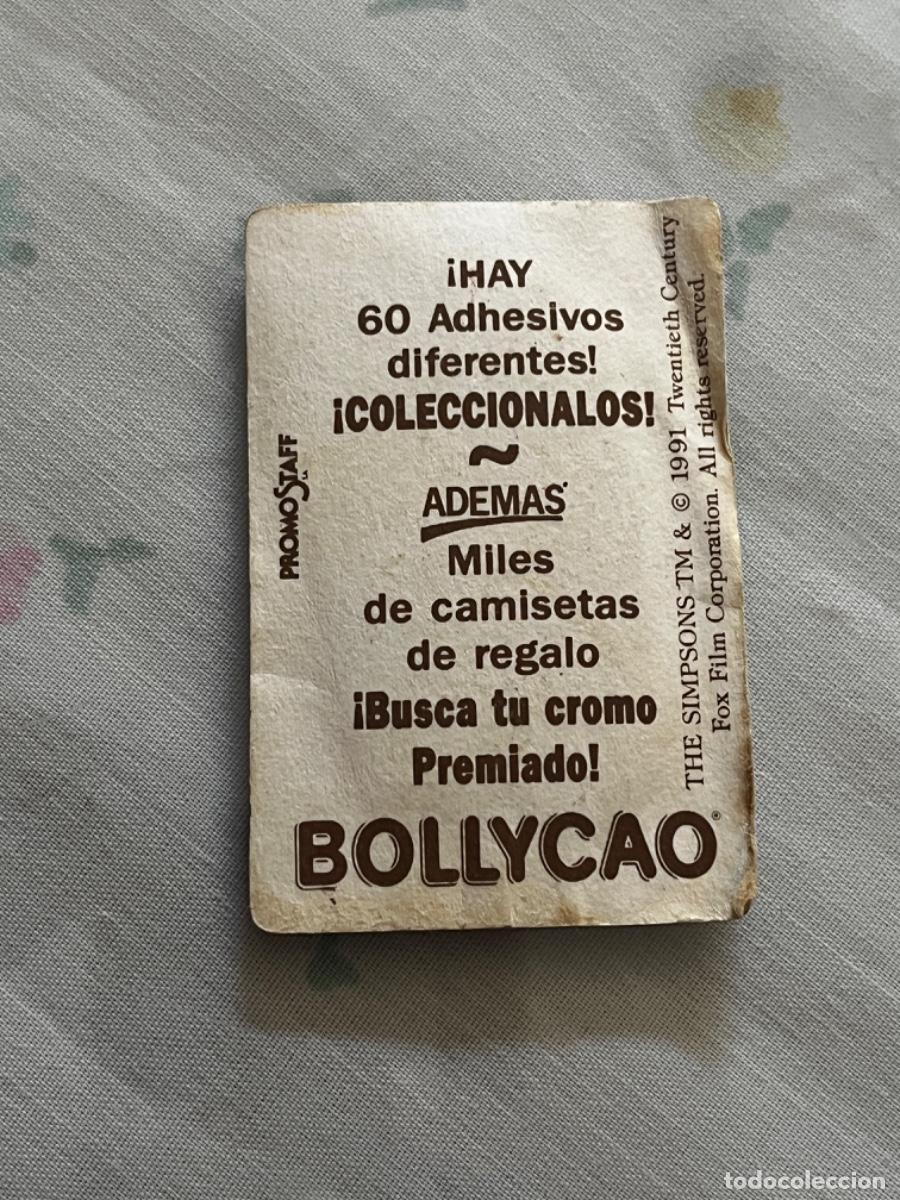 Coleccionismo cromos antiguos: 2. CROMO BOLLYCAO LOS SIMPSONS - Foto 2