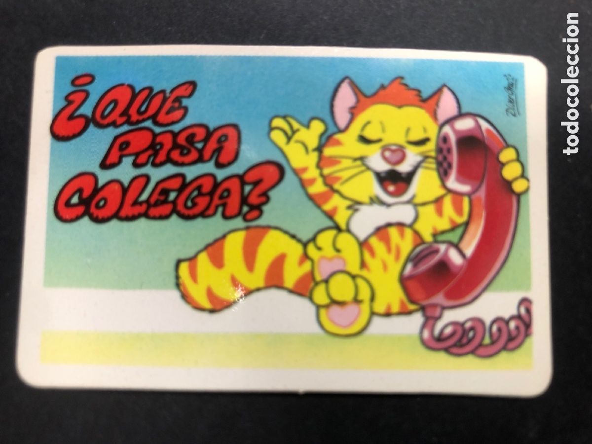 Colecionismo Cromos antigos: CROMO BOLLYCAO COLECCION PEGUI-TARJETA QUE PASA COLEGA?