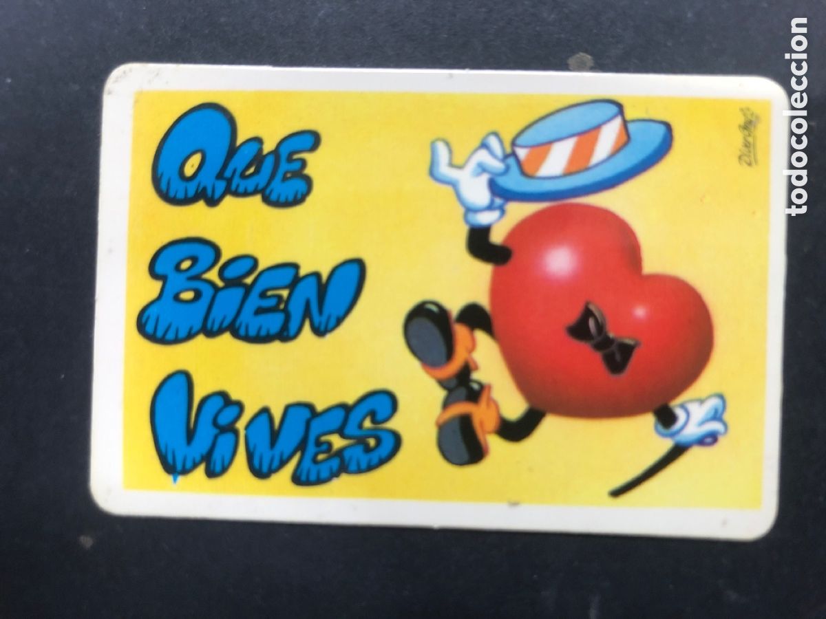 Colecionismo Cromos antigos: CROMO BOLLYCAO COLECCION PEGUI-TARJETA QUE BIEN VIVES