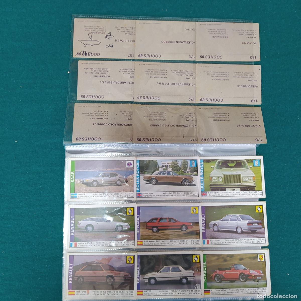 Coleccionismo cromos antiguos: 1989 Coches 89 63 CROMOS - Foto 2