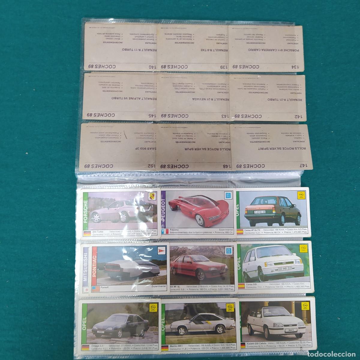 Coleccionismo cromos antiguos: 1989 Coches 89 63 CROMOS - Foto 3