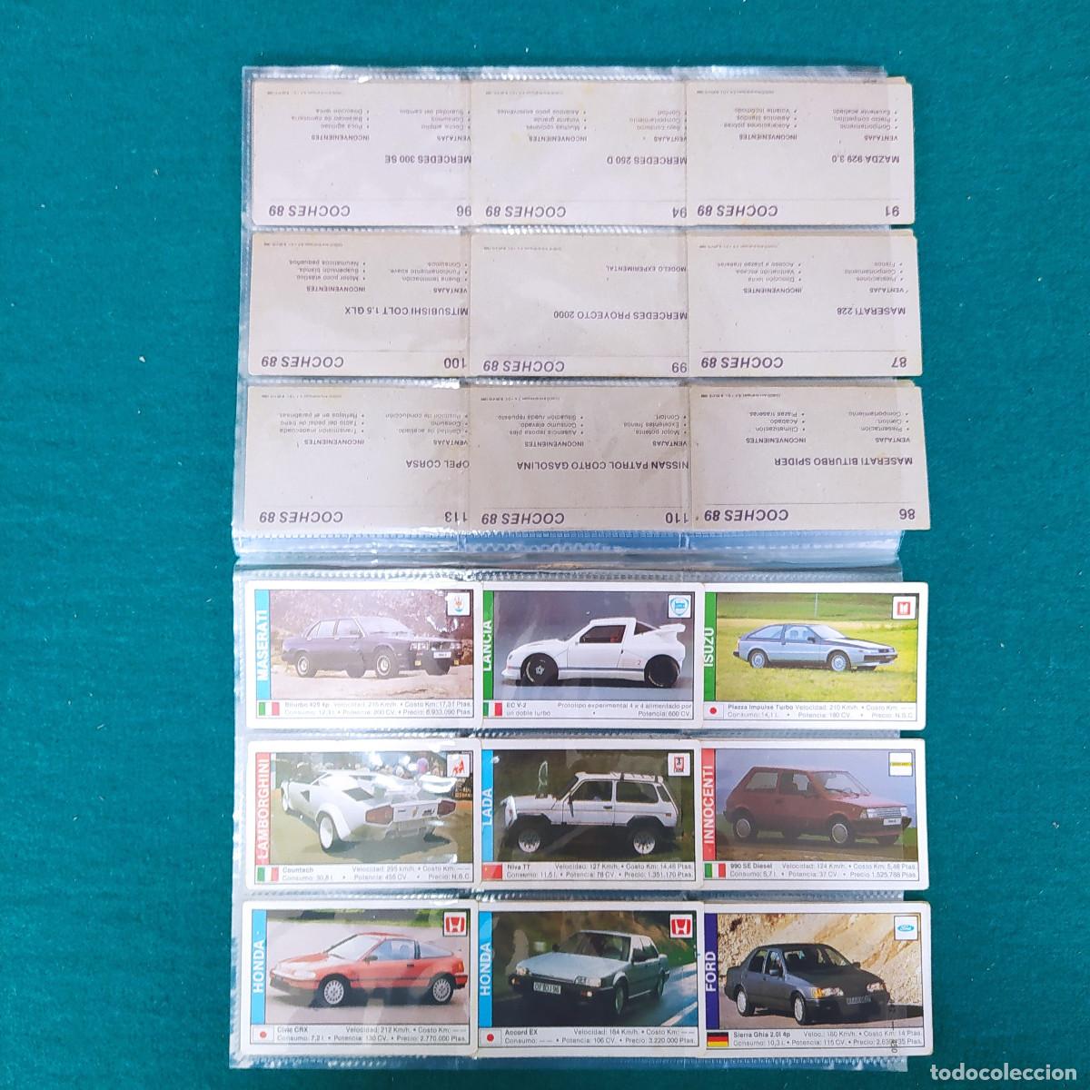 Coleccionismo cromos antiguos: 1989 Coches 89 63 CROMOS - Foto 5