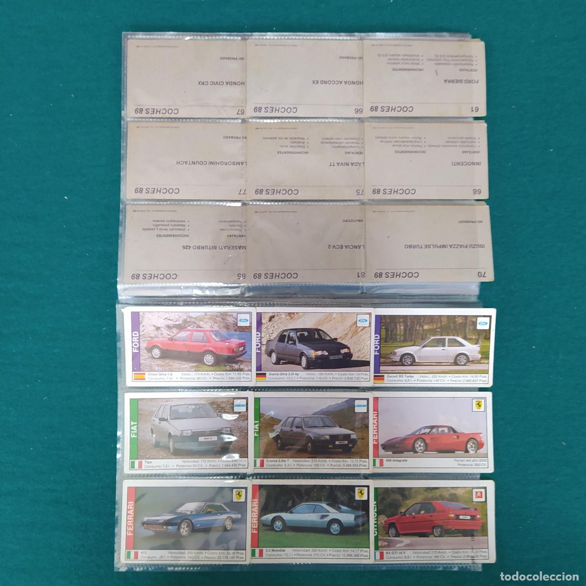Coleccionismo cromos antiguos: 1989 Coches 89 63 CROMOS - Foto 6