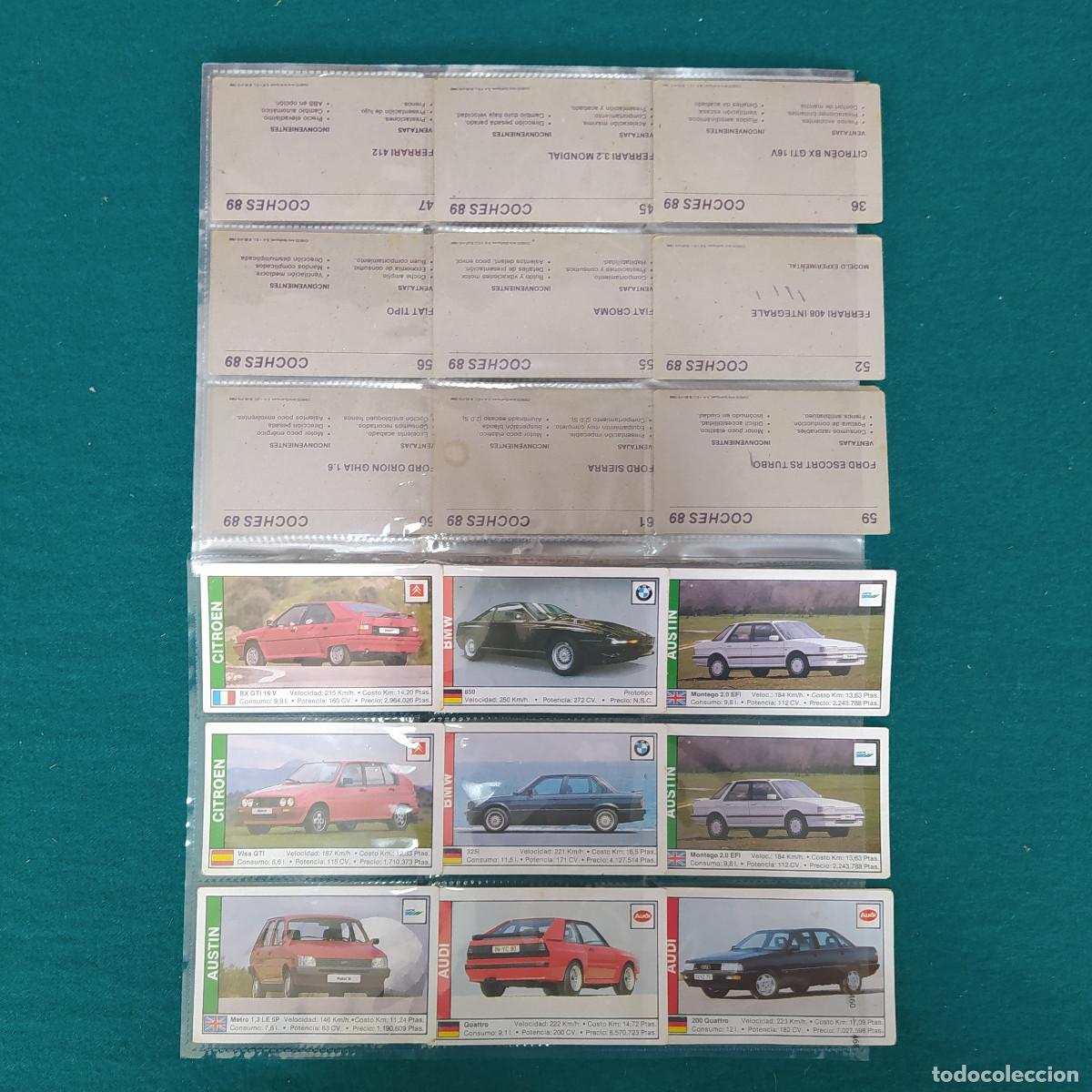 Coleccionismo cromos antiguos: 1989 Coches 89 63 CROMOS - Foto 7
