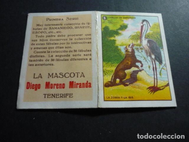 Coleccionismo cromos antiguos: CROMO COLECCION FABULAS DE SAMANIEGO LA MASCOTA TENERIFE