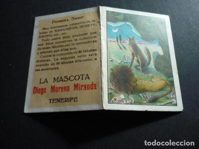 Coleccionismo cromos antiguos: CROMO COLECCION FABULAS DE SAMANIEGO LA MASCOTA TENERIFE