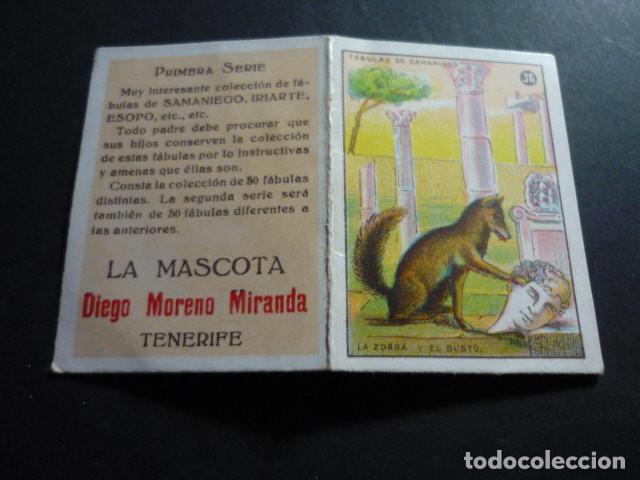 Coleccionismo cromos antiguos: CROMO COLECCION FABULAS DE SAMANIEGO LA MASCOTA TENERIFE
