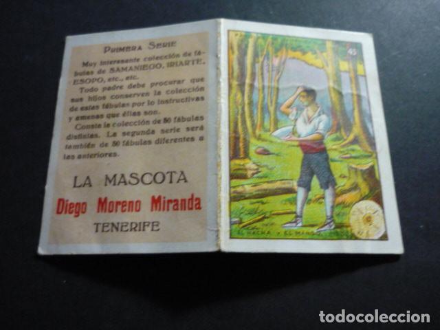 Coleccionismo cromos antiguos: CROMO COLECCION FABULAS DE SAMANIEGO LA MASCOTA TENERIFE