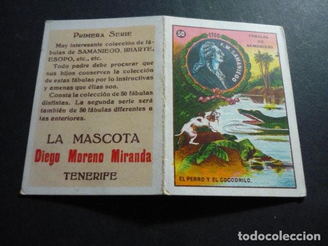 Colecionismo Cromos antigos: CROMO COLECCION FABULAS DE SAMANIEGO LA MASCOTA TENERIFE
