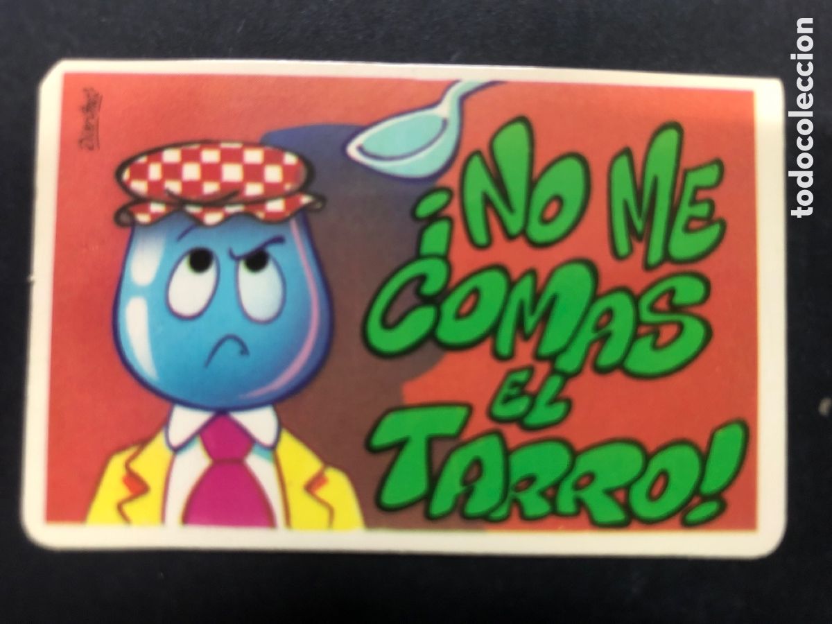 Colecionismo Cromos antigos: CROMO BOLLYCAO COLECCION PEGUI-TARJETA NO ME COMAS EL TARRO