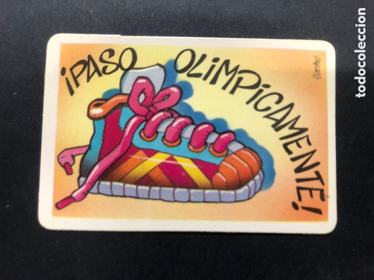 Colecionismo Cromos antigos: CROMO BOLLYCAO COLECCION PEGUI-TARJETA PASO OLIMPICAMENTE