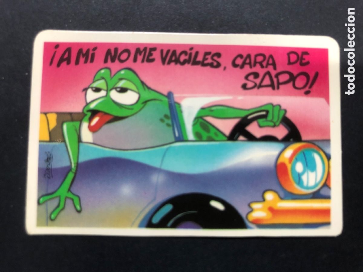 Colecionismo Cromos antigos: CROMO BOLLYCAO COLECCION PEGUI-TARJETA A MI NO ME VACILES CARA DE SAPO