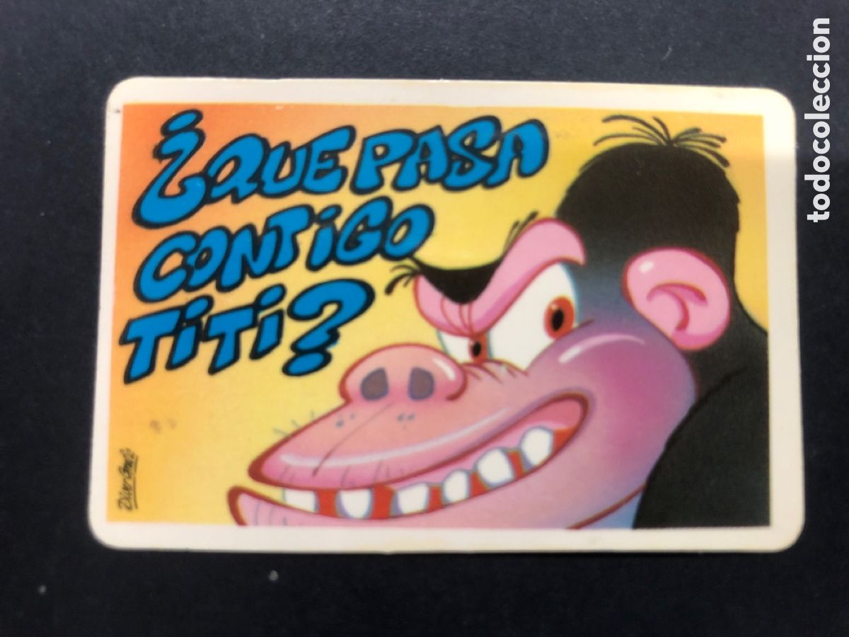 Colecionismo Cromos antigos: CROMO BOLLYCAO COLECCION PEGUI-TARJETA QUE PASO CONTIGO TITI?