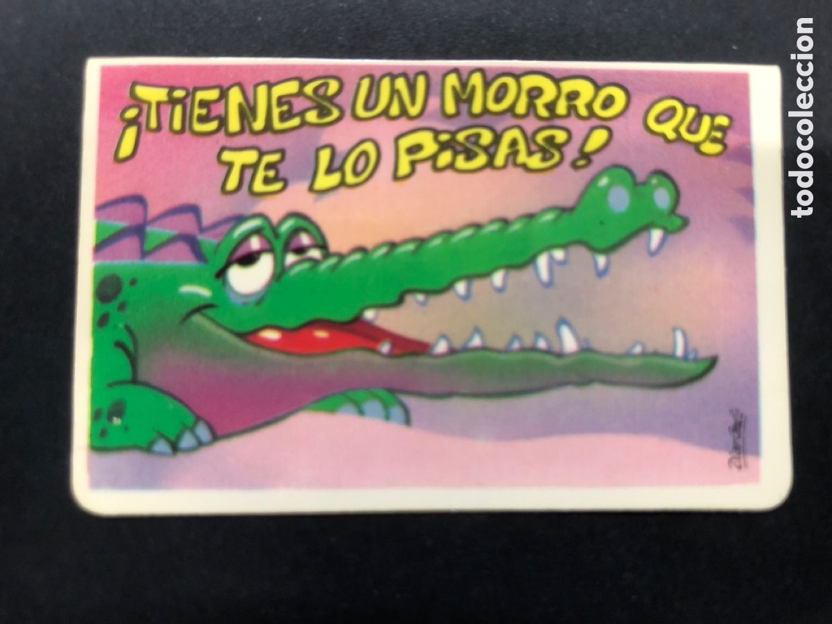 Colecionismo Cromos antigos: CROMO BOLLYCAO COLECCION PEGUI-TARJETA TIENES UN MORRO QUE TE LO PISAS