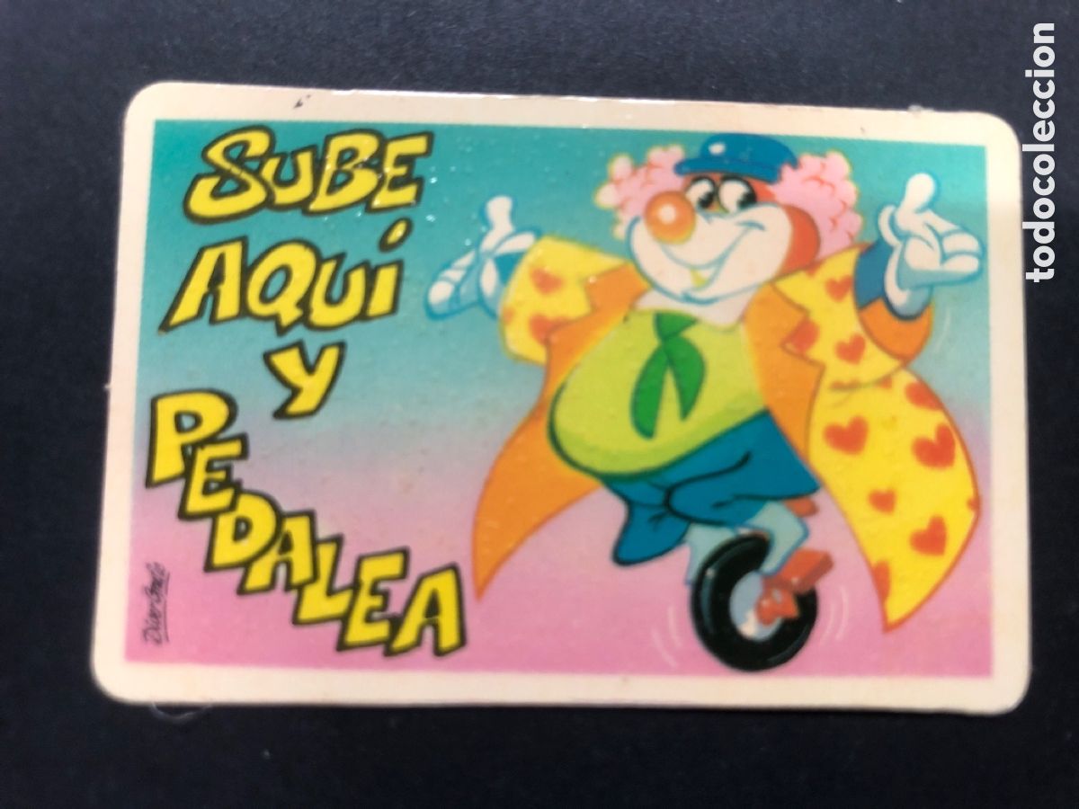 Colecionismo Cromos antigos: CROMO BOLLYCAO COLECCION PEGUI-TARJETA SUBE AQUI Y PEDALEA