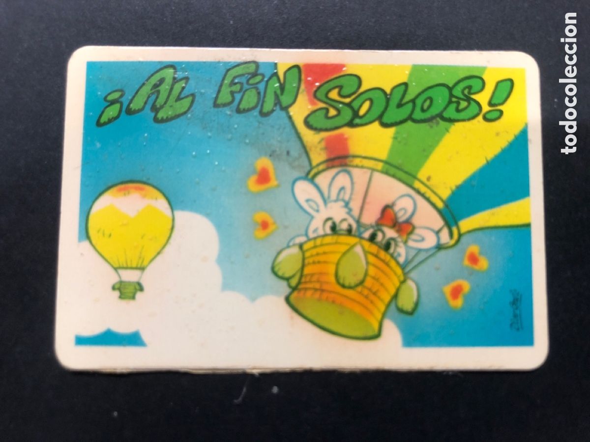 Colecionismo Cromos antigos: CROMO BOLLYCAO COLECCION PEGUI-TARJETA AL FIN SOLOS