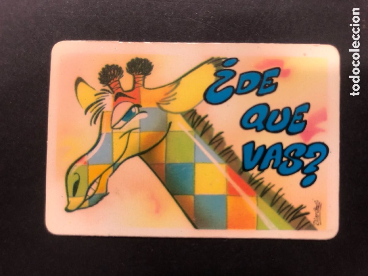Colecionismo Cromos antigos: CROMO BOLLYCAO COLECCION PEGUI-TARJETA DE QUE VAS?