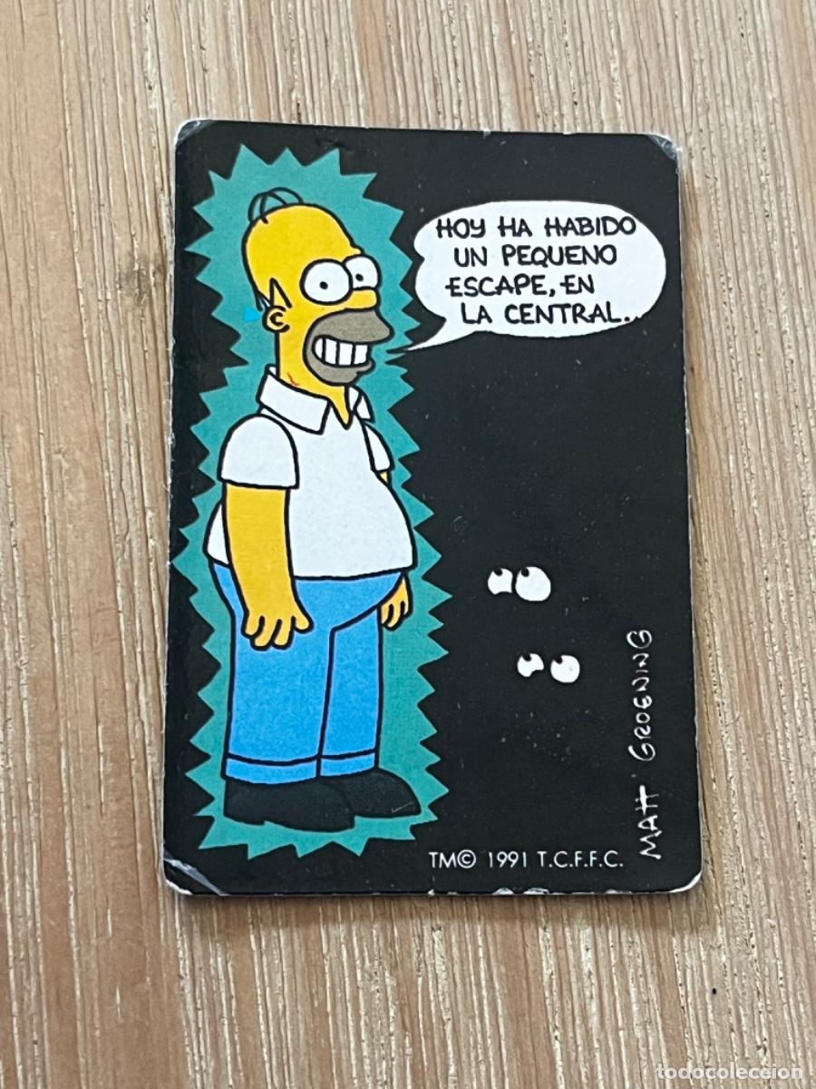 Coleccionismo cromos antiguos: 2. CROMO BOLLYCAO LOS SIMPSONS - Foto 1