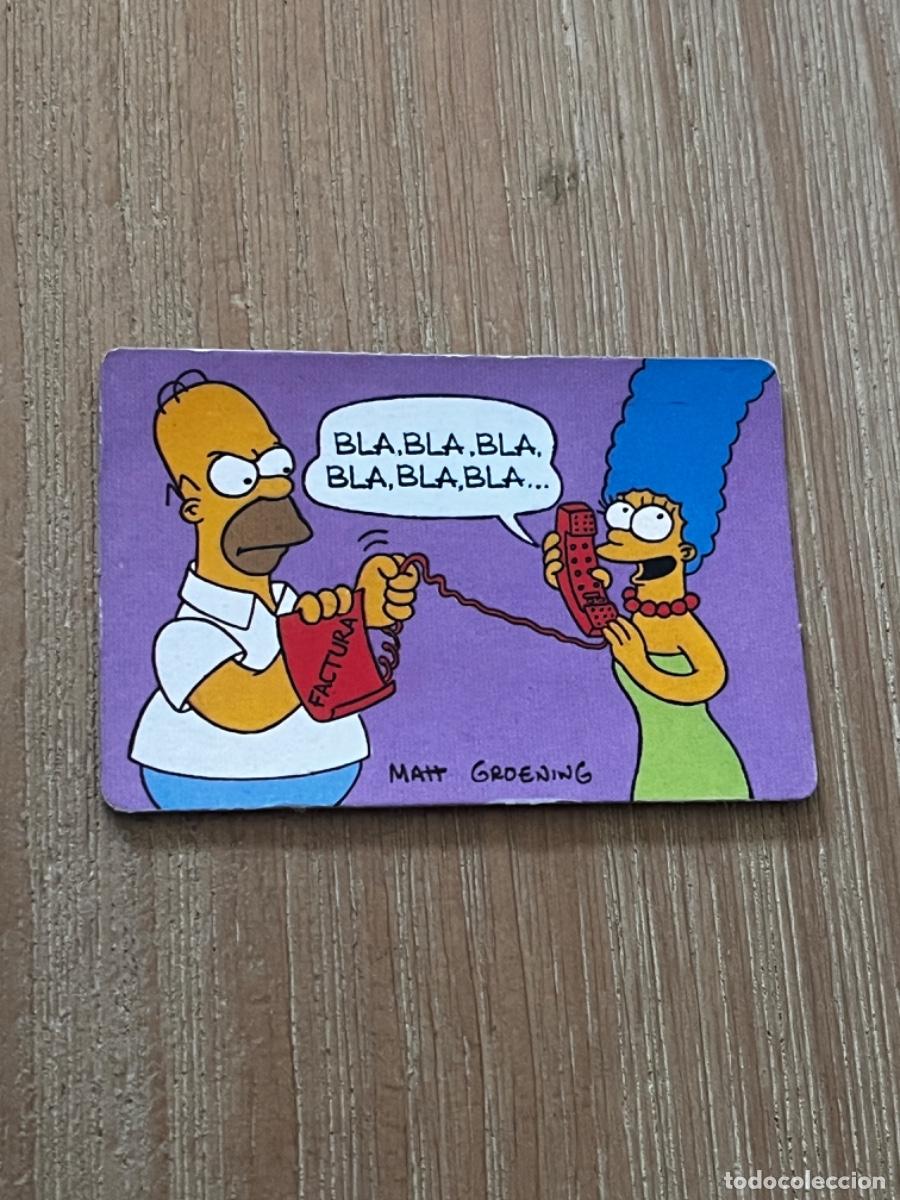 Coleccionismo cromos antiguos: 2. CROMO BOLLYCAO LOS SIMPSONS - Foto 1