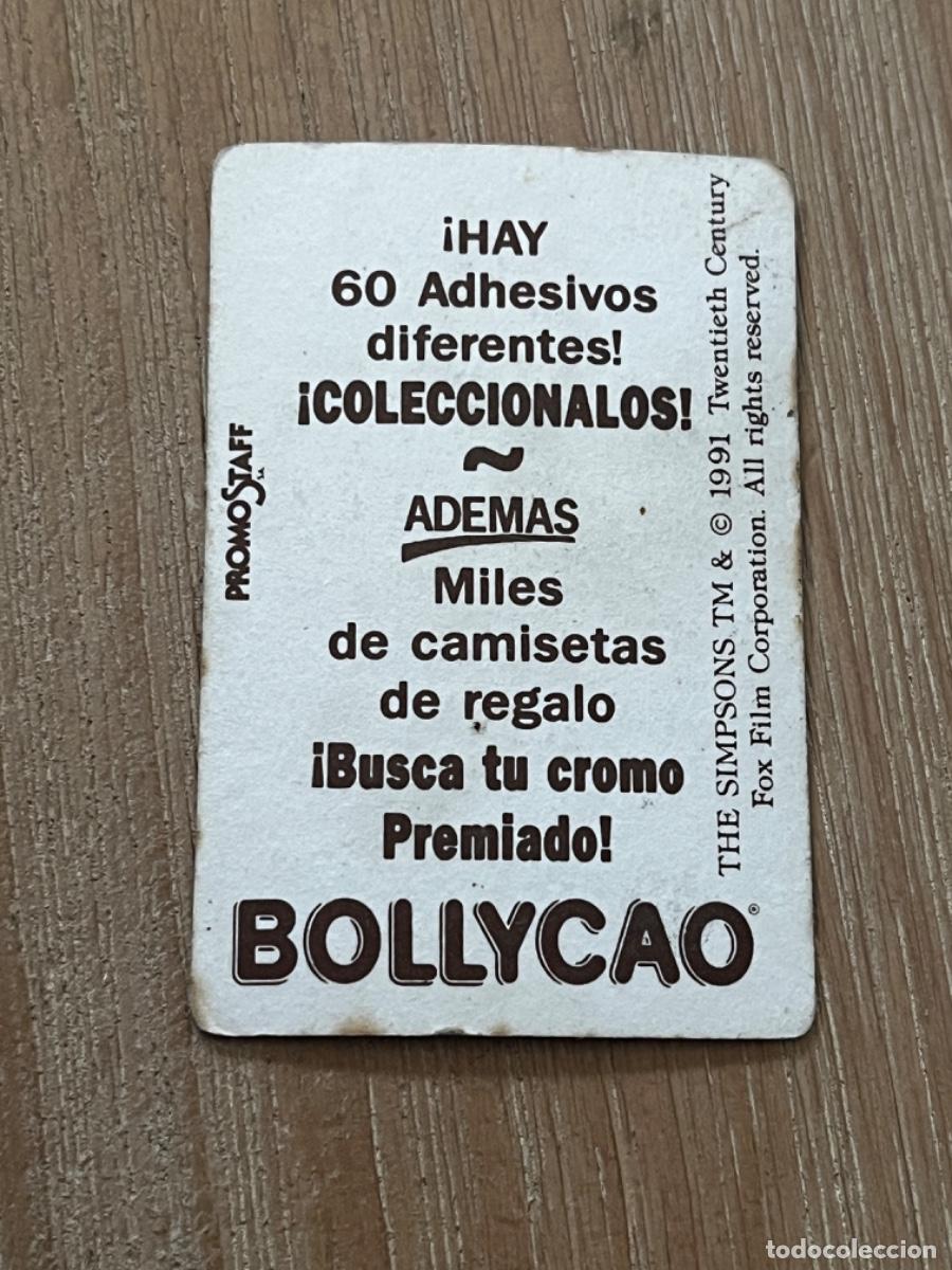 Coleccionismo cromos antiguos: 2. CROMO BOLLYCAO LOS SIMPSONS - Foto 2