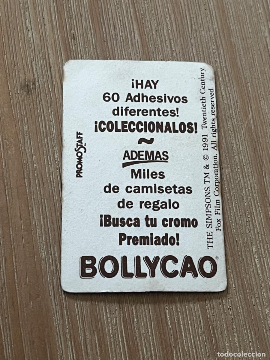 Coleccionismo cromos antiguos: 2. CROMO BOLLYCAO LOS SIMPSONS - Foto 2