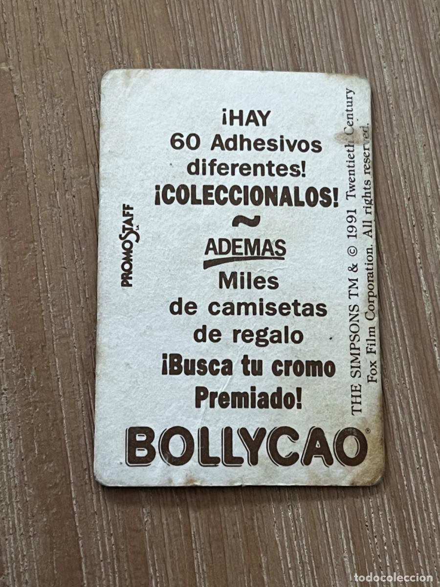 Coleccionismo cromos antiguos: 2. CROMO BOLLYCAO LOS SIMPSONS - Foto 2