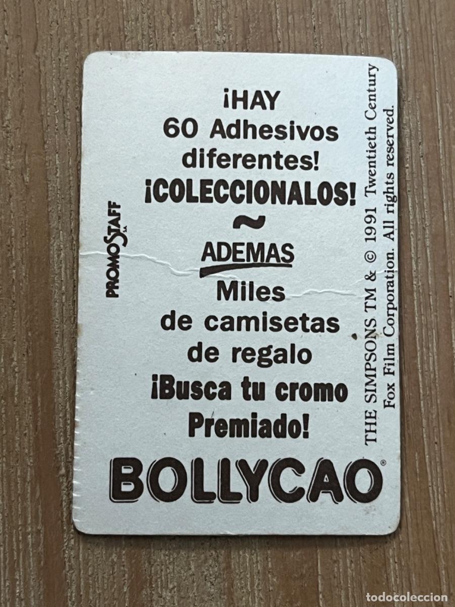 Coleccionismo cromos antiguos: 2. CROMO BOLLYCAO LOS SIMPSONS - Foto 2