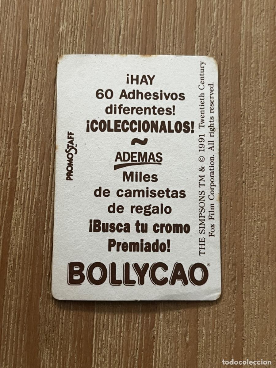Coleccionismo cromos antiguos: 2. CROMO BOLLYCAO LOS SIMPSONS - Foto 2