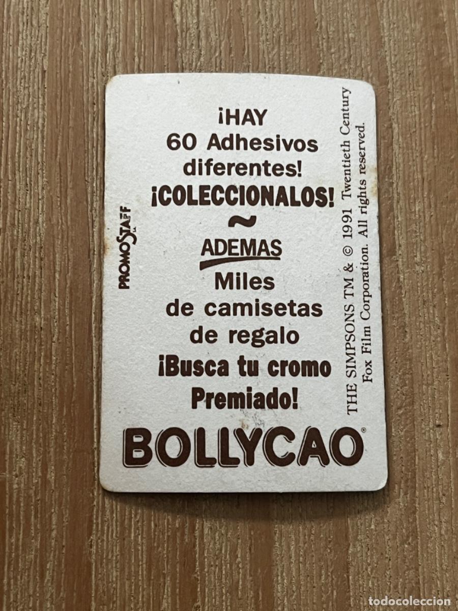 Coleccionismo cromos antiguos: 2. CROMO BOLLYCAO LOS SIMPSONS - Foto 2
