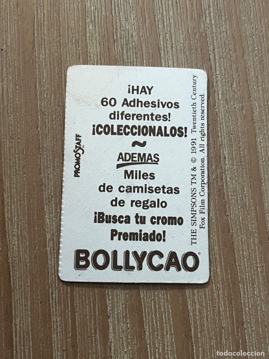 Coleccionismo cromos antiguos: 2. CROMO BOLLYCAO LOS SIMPSONS - Foto 2
