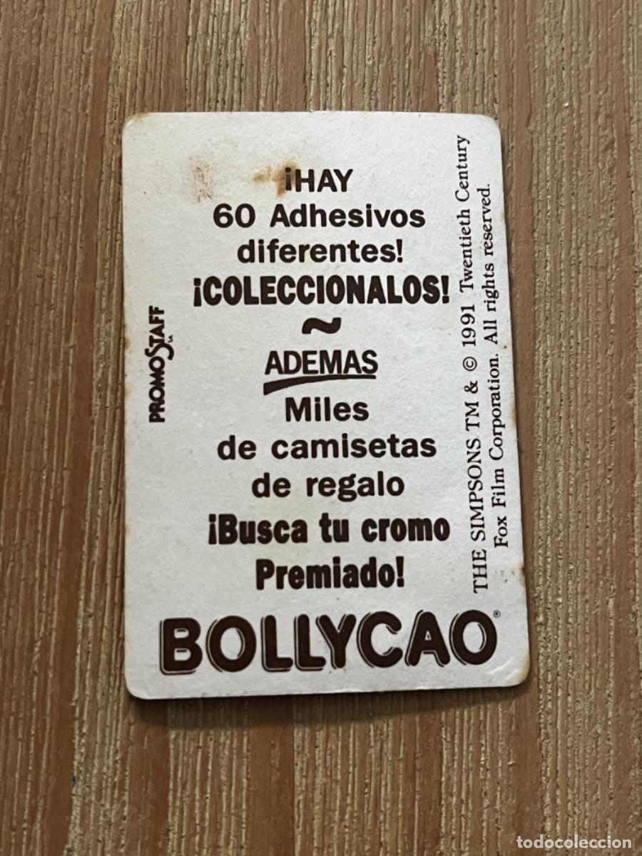 Coleccionismo cromos antiguos: 2. CROMO BOLLYCAO LOS SIMPSONS - Foto 2