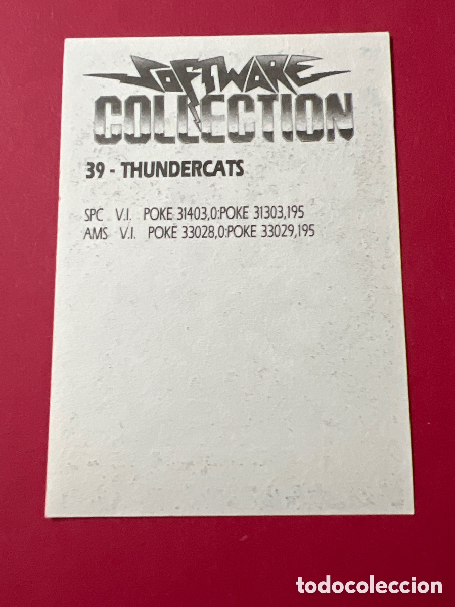 Coleccionismo cromos antiguos: A1738. Software collection Thundercats. N 39 NUNCA PEGADO - Foto 2