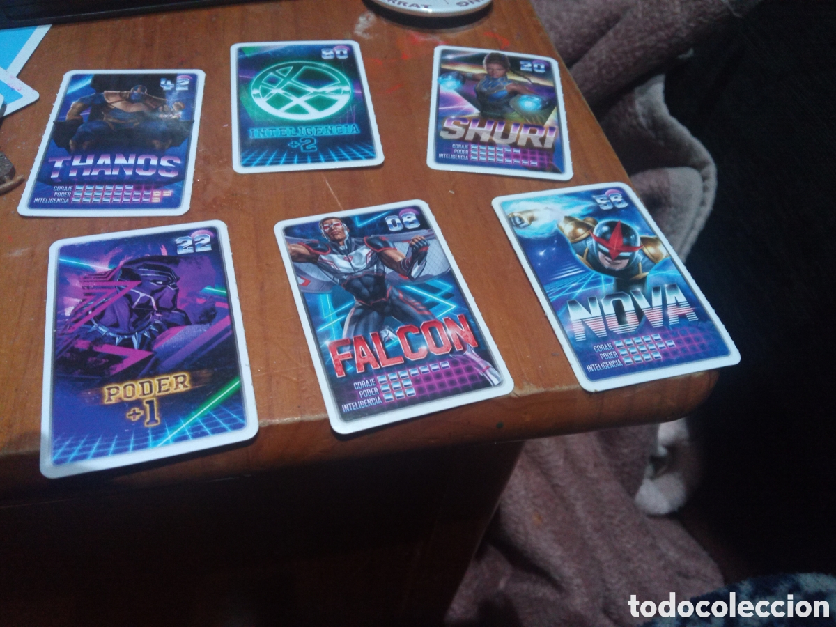 Coleccionismo cromos antiguos: cartas Marvel descubre tu poder - Foto 2