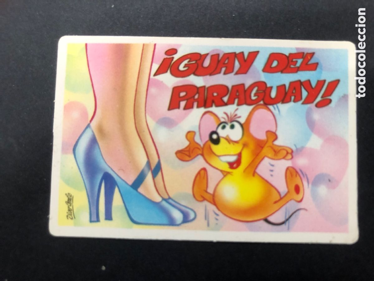 Colecionismo Cromos antigos: CROMO BOLLYCAO COLECCION PEGUI-TARJETA II GUAY DEL PARAGUAY