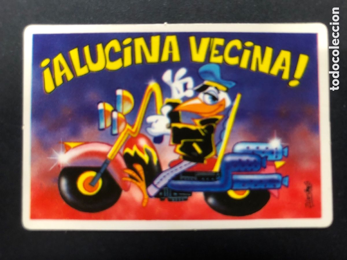 Colecionismo Cromos antigos: CROMO BOLLYCAO COLECCION PEGUI-TARJETA ALUCINA VECINA