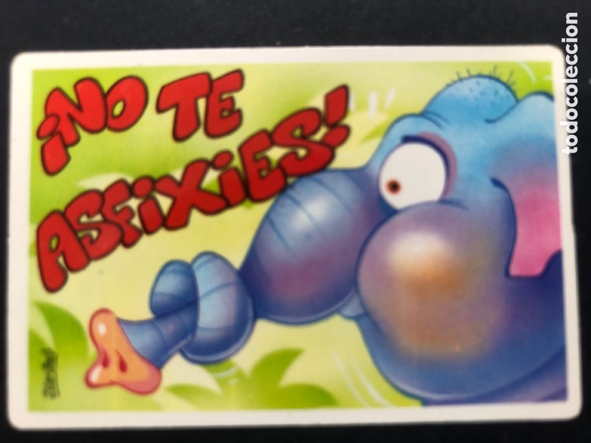 Colecionismo Cromos antigos: CROMO BOLLYCAO COLECCION PEGUI-TARJETA NO TE ASFIXIES