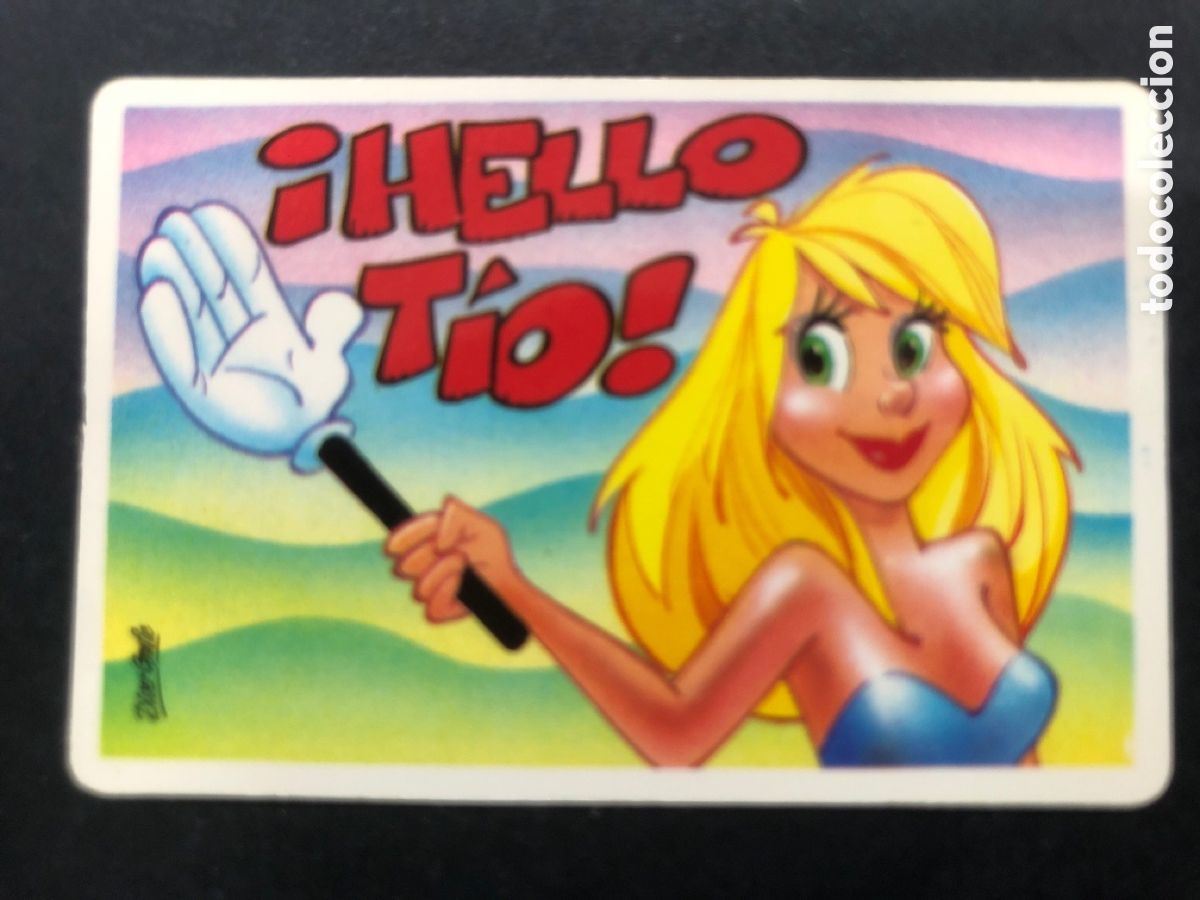 Colecionismo Cromos antigos: CROMO BOLLYCAO COLECCION PEGUI-TARJETA HELLO TIO