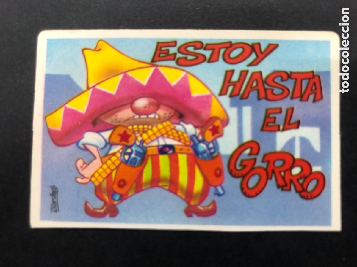 Colecionismo Cromos antigos: CROMO BOLLYCAO COLECCION PEGUI-TARJETA ESTOY HASTA EL GORRO
