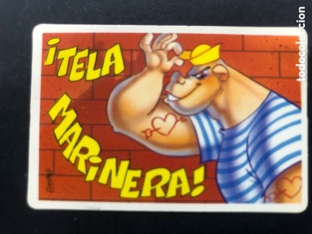 Colecionismo Cromos antigos: CROMO BOLLYCAO COLECCION PEGUI-TARJETA TELA MARINERA