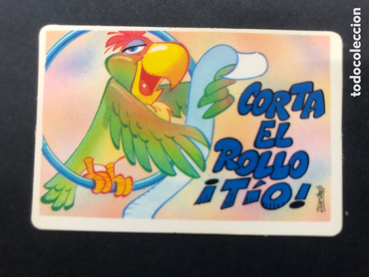 Colecionismo Cromos antigos: CROMO BOLLYCAO COLECCION PEGUI-TARJETA CORTA EL ROLLO TIO