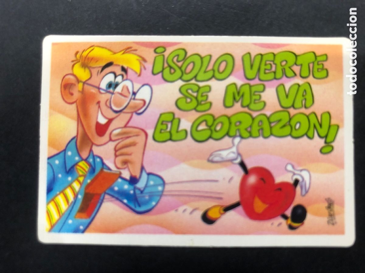 Colecionismo Cromos antigos: CROMO BOLLYCAO COLECCION PEGUI-TARJETA SOLO VERTE SE ME VA EL CORAZON