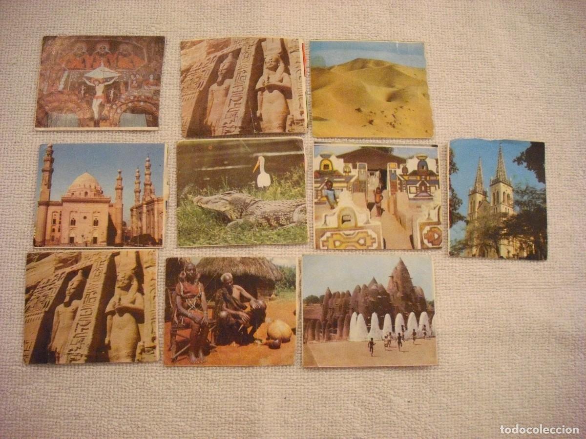 Coleccionismo Cromos antiguos: AFRICA, EL MUNDO A TRAVES DE SUS CONTINENTES . LOTE DE 10 CROMOS