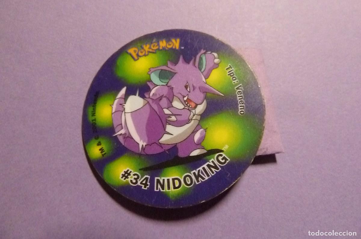 Coleccionismo cromos antiguos: Pokemon Tazos Attack #34 Nidoking - Foto 1