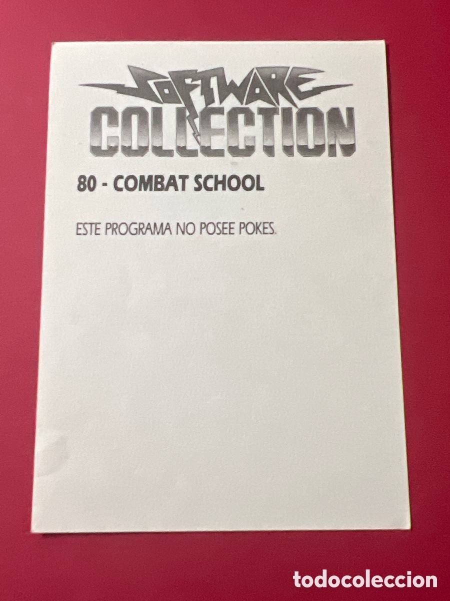 Coleccionismo cromos antiguos: A698. SOFTWARE COLLECTION CROMO NUNCA PEGADO N&ordm; 80 COMBAT SCHOOL - Foto 2