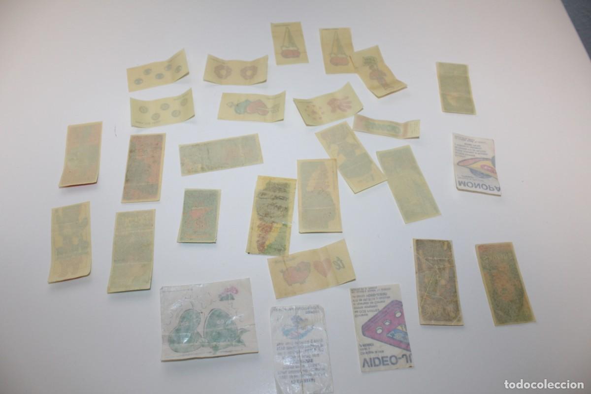 Coleccionismo cromos antiguos: LOTE DE PEGATINAS - ENVOLTORIOS DE CHICLES SURTIDOS - Foto 7