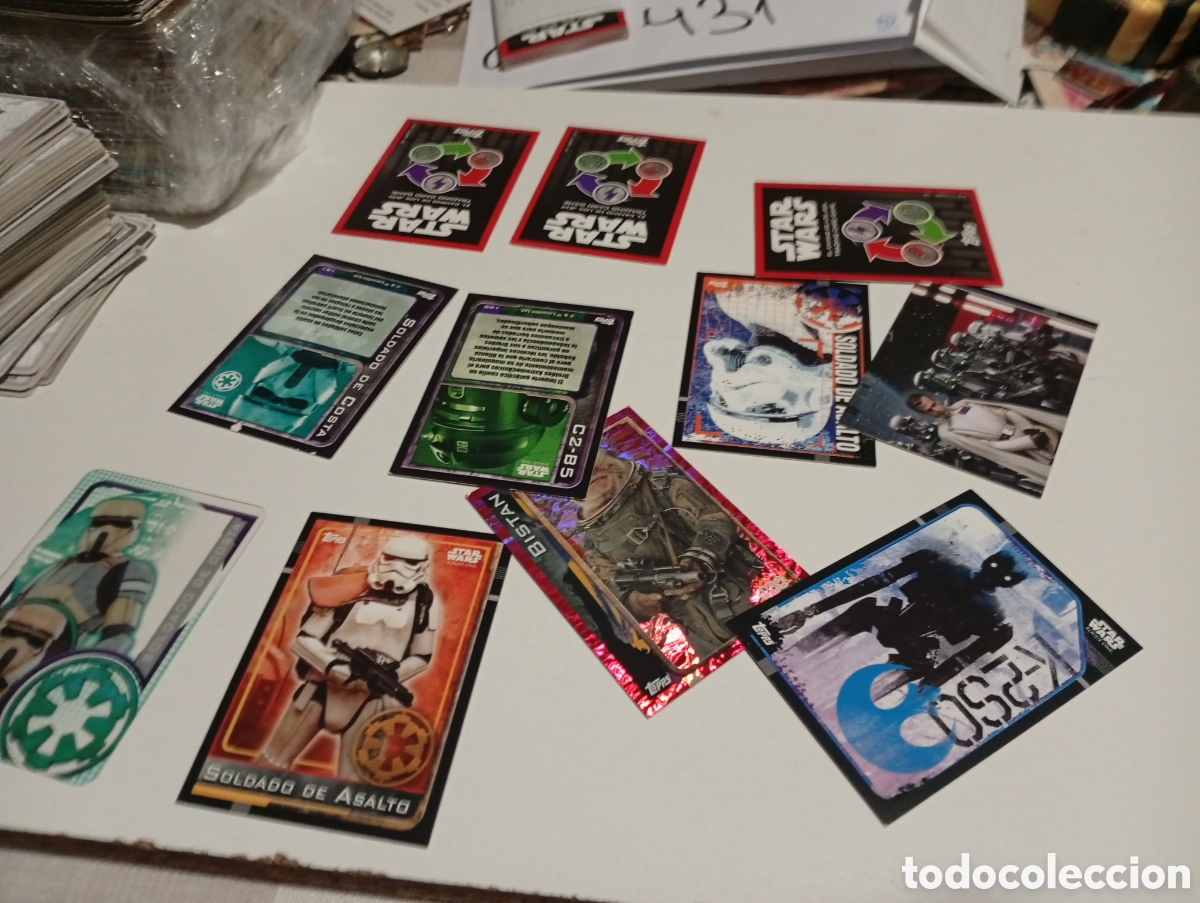 Coleccionismo cromos antiguos: 35 cromos STAR WARS ..... - Foto 2