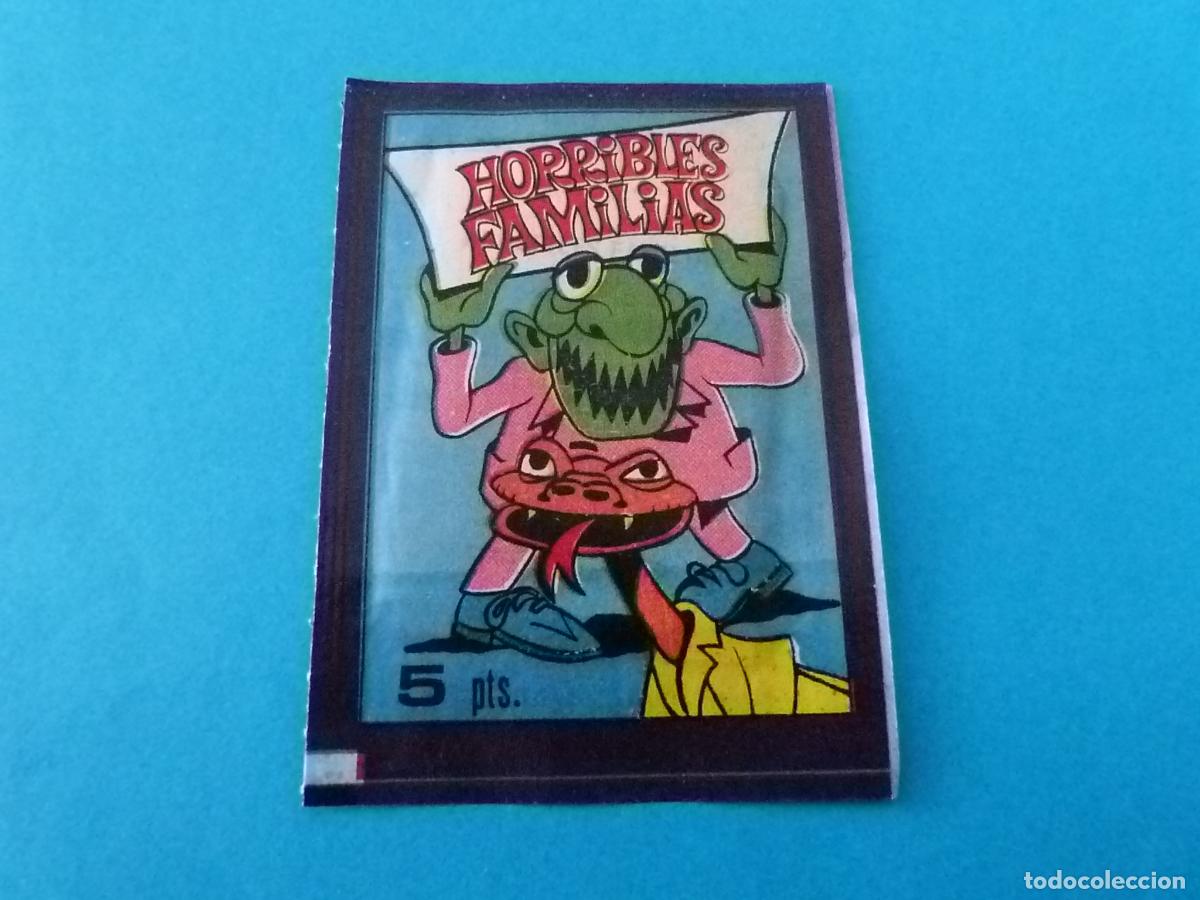 Coleccionismo cromos antiguos: SOBRE DE CROMOS SIN ABRIR DE HORRIBLES FAMILIAS DE FHER