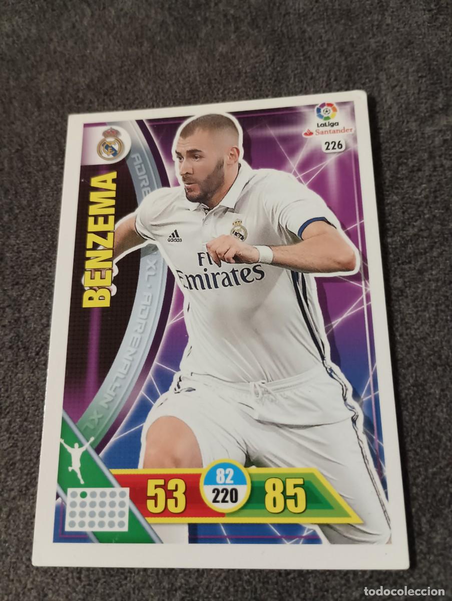 Coleccionismo Cromos antiguos: BENZEMA PANINI ADRENALYN 16-17