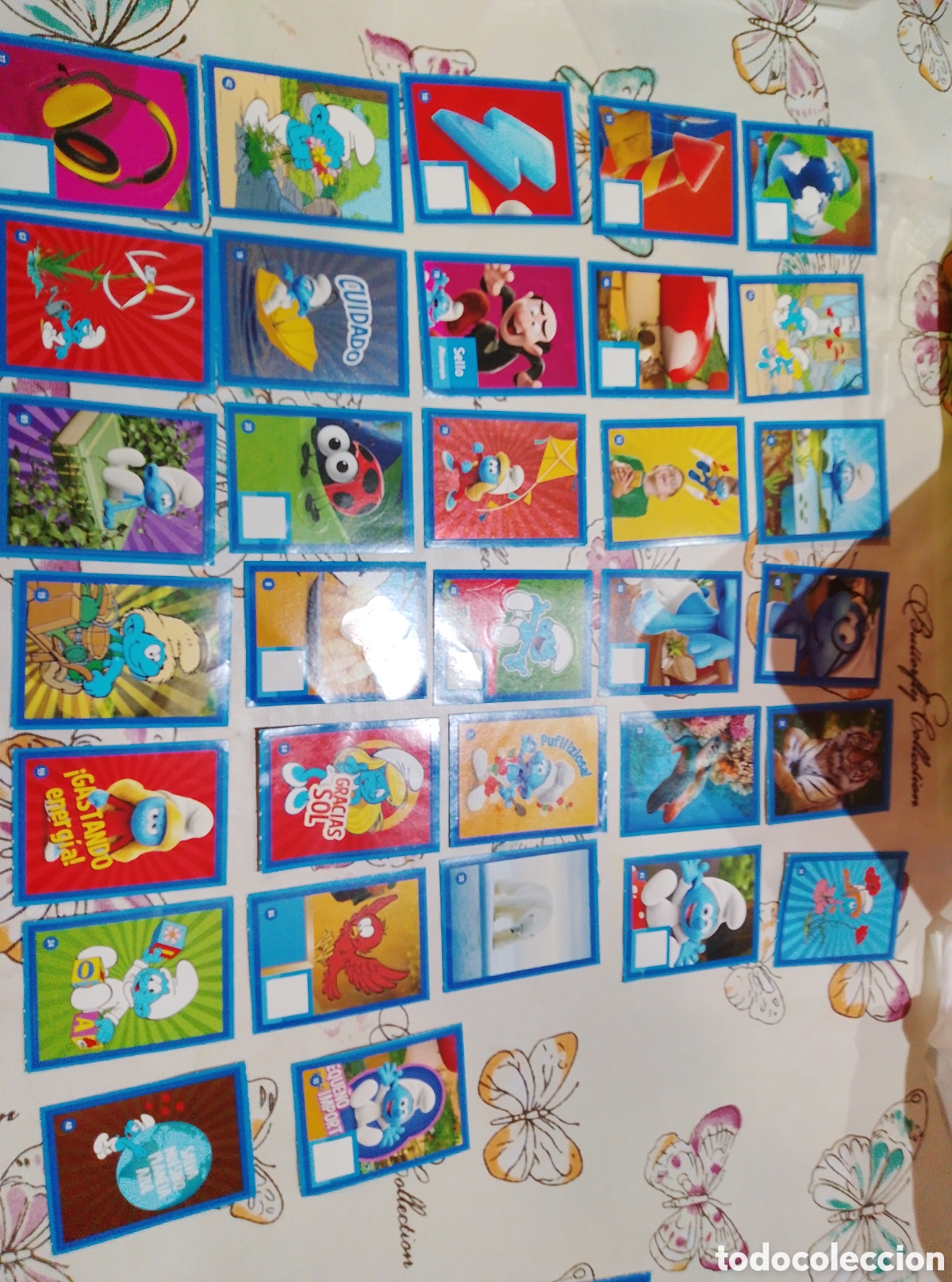 Coleccionismo cromos antiguos: cromos los pitufos alcampo - Foto 1