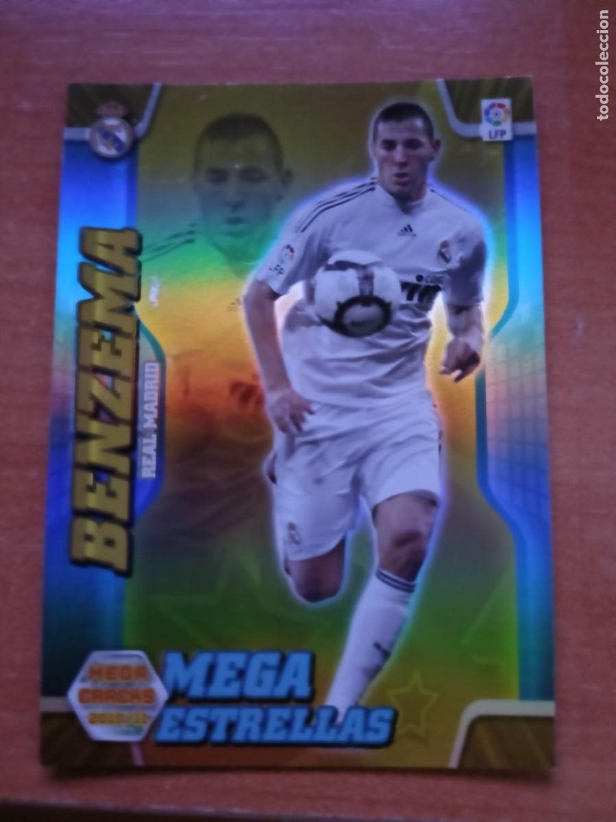 Coleccionismo cromos antiguos: benzema, 10 11 mega estrellas - Foto 1